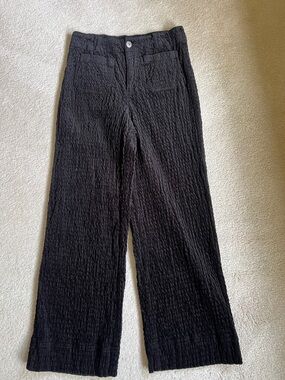 Habitat Black Corduroy Wide-Leg Pants